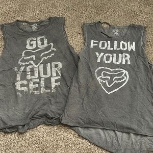 2 Fox Racing muscle Shirts Size Small